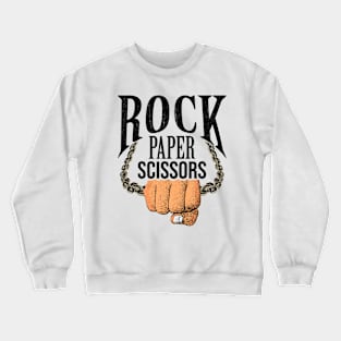 Rock Paper Scissors Chain Punch Crewneck Sweatshirt